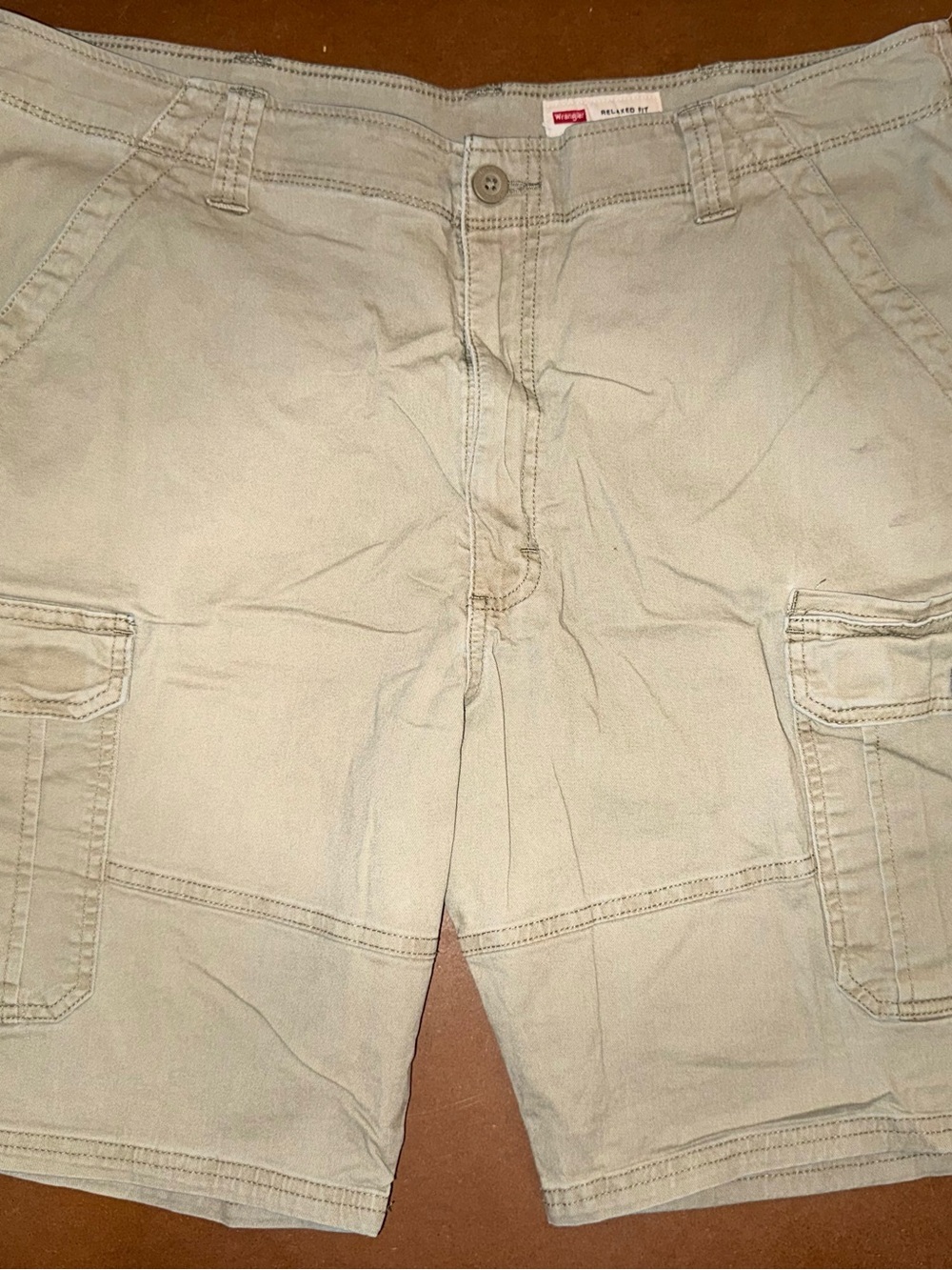 Wrangler Men's Light Khaki Cargo Shorts